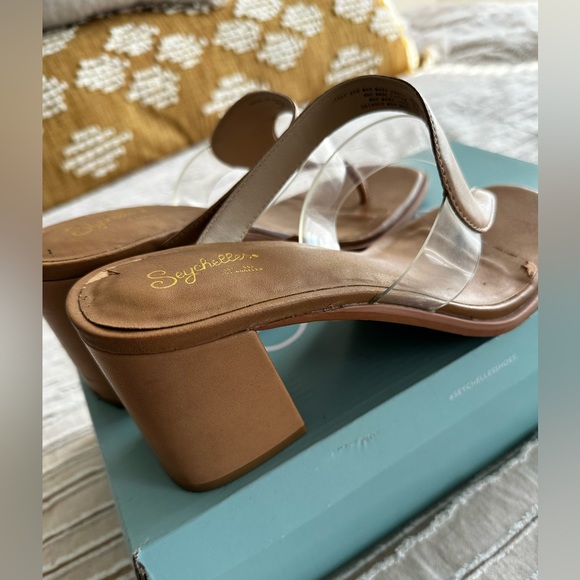 Seychelles Neutral Heeled Thong Sandals - Picture 5 of 8